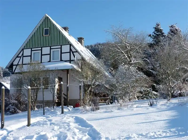 Betten Haus im Winter