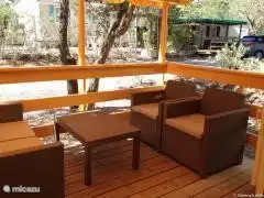 Veranda mit bequemen Lounge-Set
