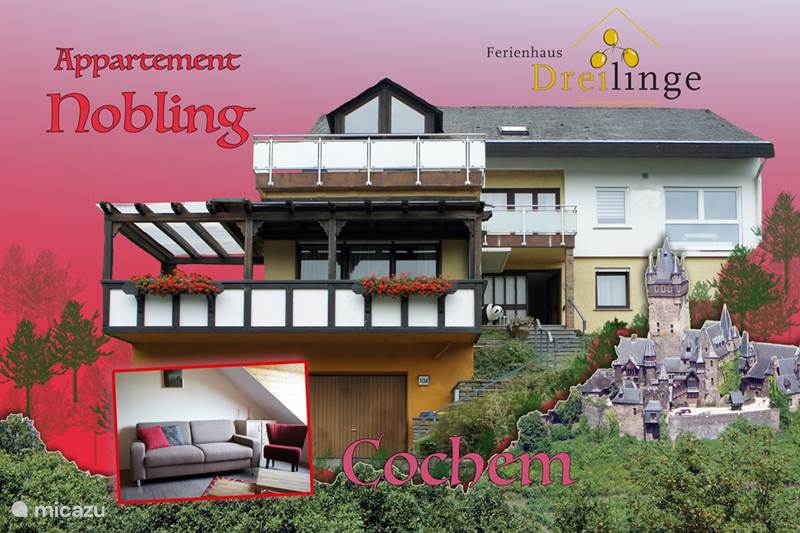 Vakantiehuis Duitsland, Moezel, Cochem Appartement Ferienhaus Dreilinge, app. 'Nobling'