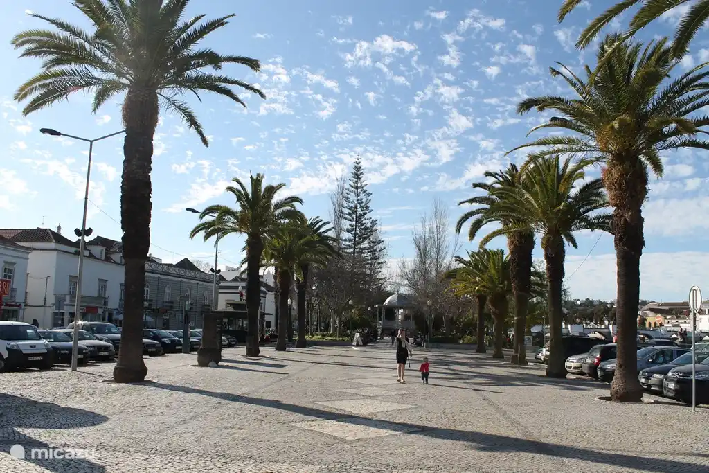 Tavira ist ein lebendiger Ort mit vielen Parks, vielen Kirchen, einem alten Schloss und natürlich vielen Restaurants / Cafés mit Terrasse.