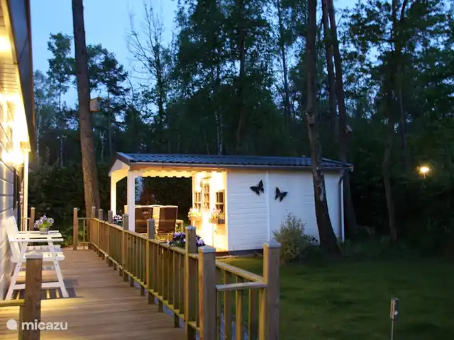 Bungalow en bordure de forêt 8 avec 2 vélos électriques | Pays-Bas, Gueldre, Hoenderloo - bungalow Eclairage d'ambiance.