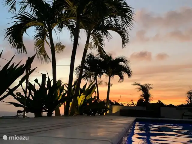 Villa la Brise | Bonaire, Bonaire, Santa Barbara - villa Merveilleux couchers de soleil depuis la piscine.