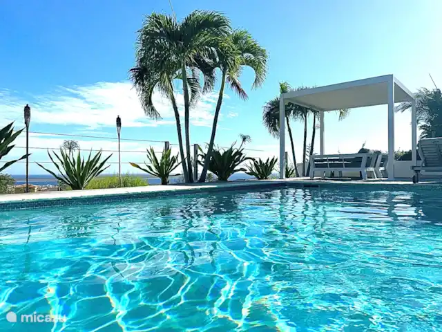Villa la Brise | Bonaire, Bonaire, Santa Barbara - villa Profitez de la vue depuis le plus bel endroit de la terrasse, au vent et à l'abri du soleil.