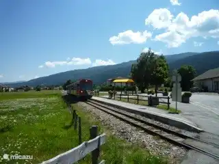 Treintje naar Murau. Leuk om met kinderen te doen.