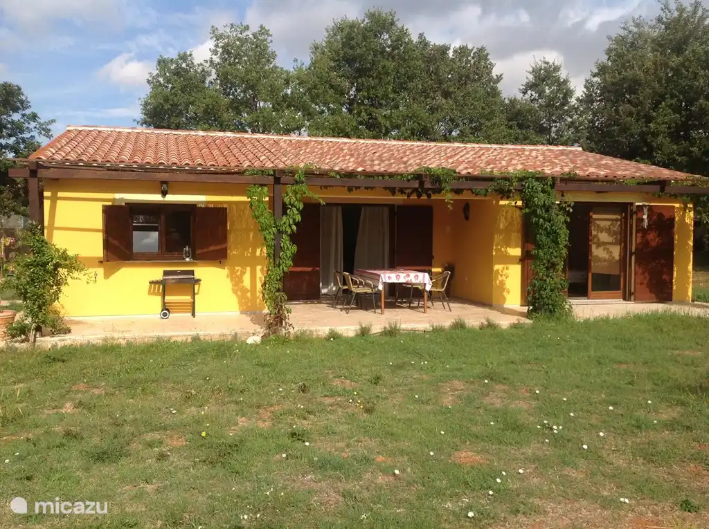Amplio Patio, y a la derecha el dormitorio con puertas de patio