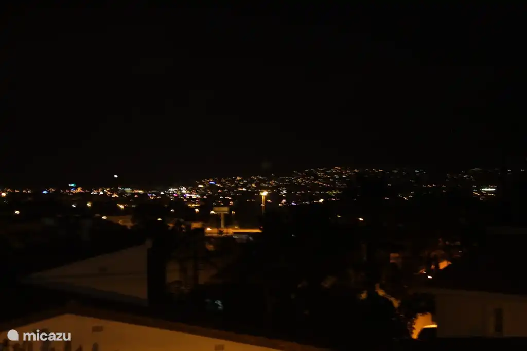 La vista también es magnífica por la noche.