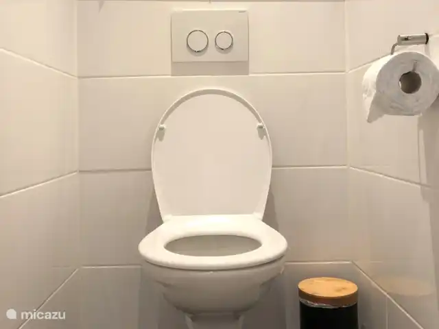 Rouge-gorge | Pays-Bas, Gueldre, Ermelo - bungalow Salle de toilette séparée.