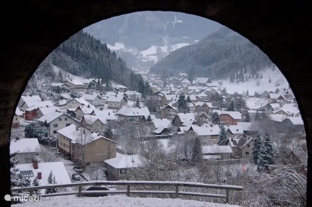 Hollenstein an der Ybbs in winter