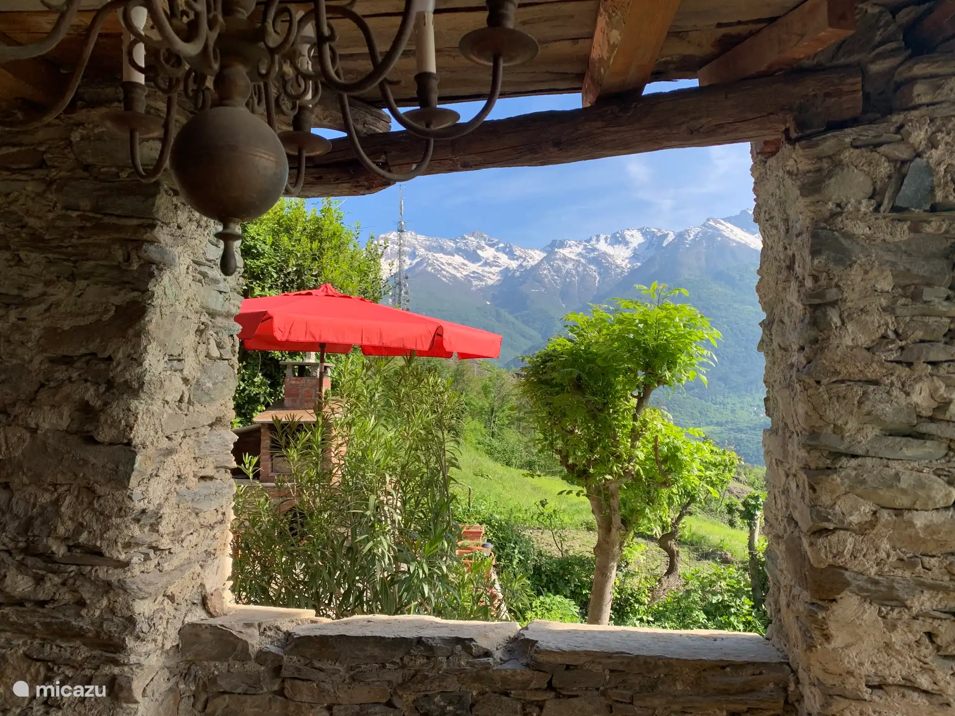 Der Blick von der Veranda aus