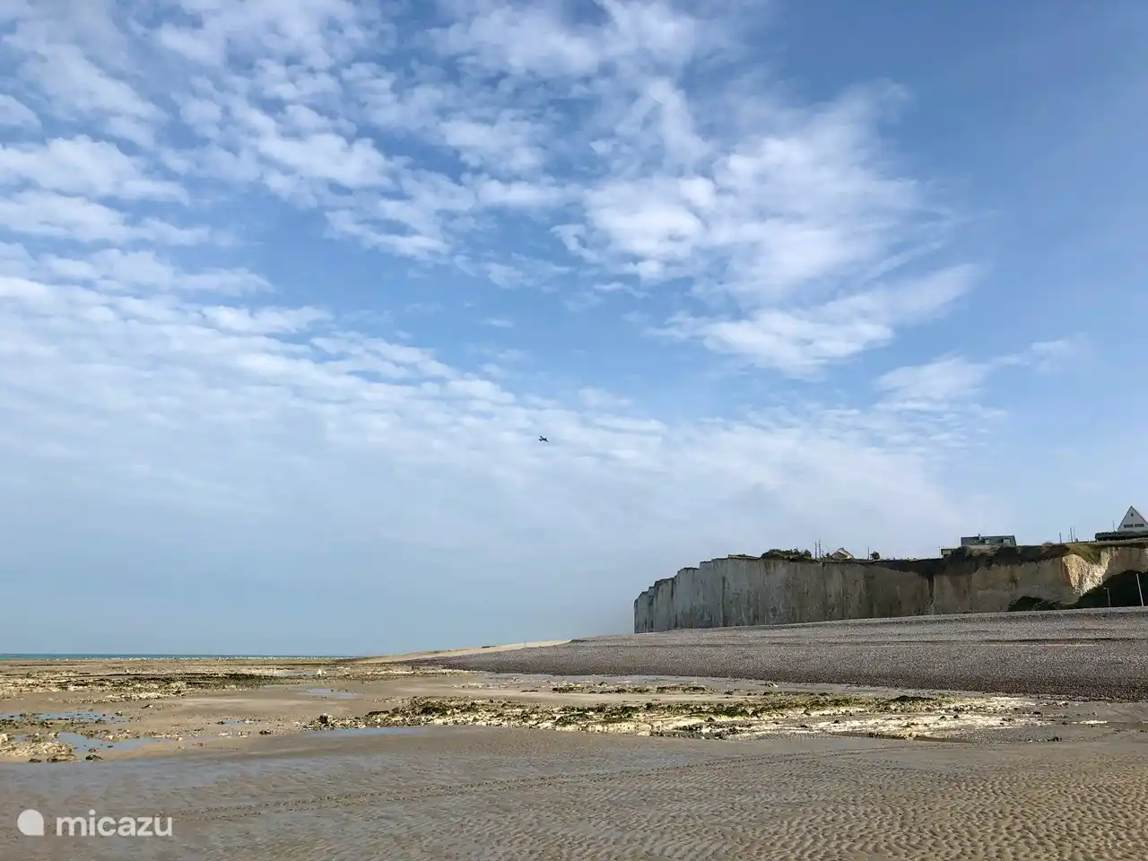 Plage van Mesnil-Val, uitzicht naar Le Tréport