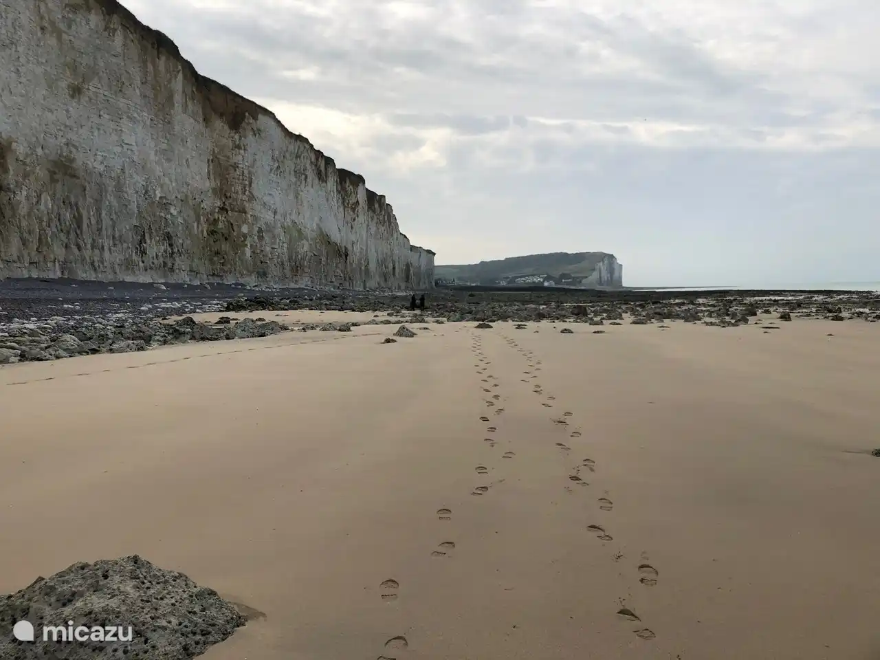Wandeling naar Le Tréport, uitzicht naar Mesnil-Val