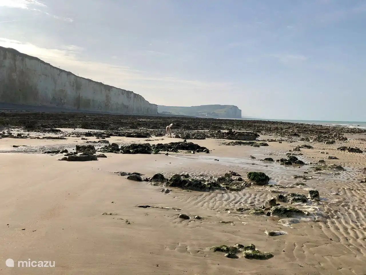 Wandeling naar Le Tréport, uitzicht naar Mesnil-Val