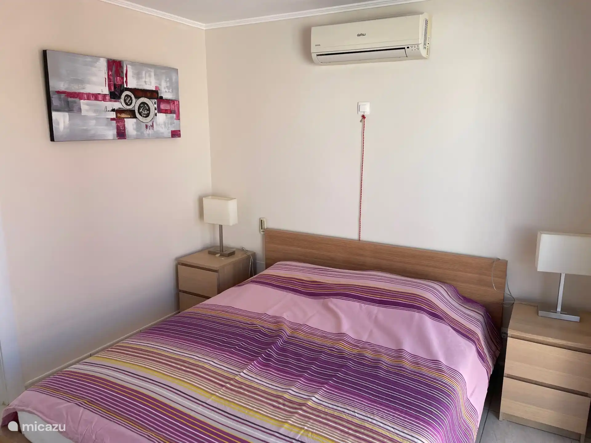 Bedroom guest house with wardrobe and air conditioning