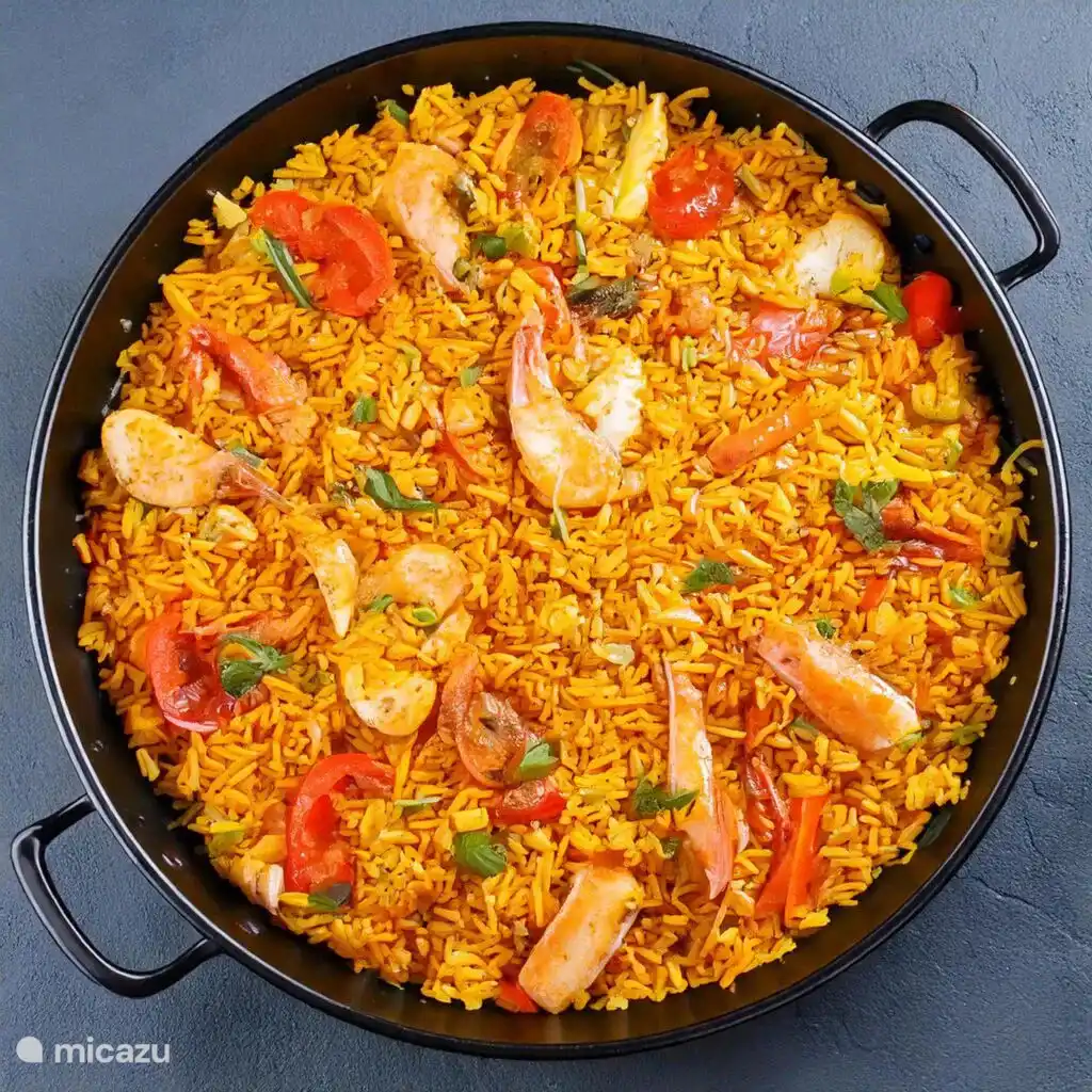Deliciosa paella del chef Miguel