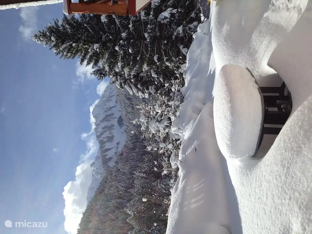 Nuestra terraza en invierno...