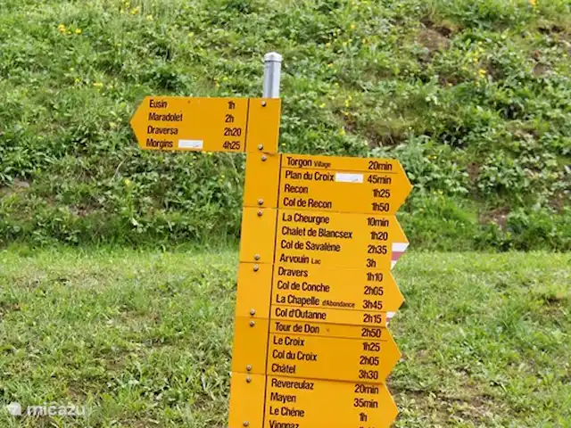 Chalet Mignon vrijstaand & zonnig huren in Zwitserland, Wallis, Torgon - chalet Goed aangegeven wandelroutes vanaf ons huis