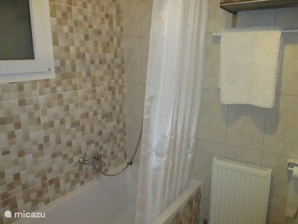 salle de bain avec baignoire