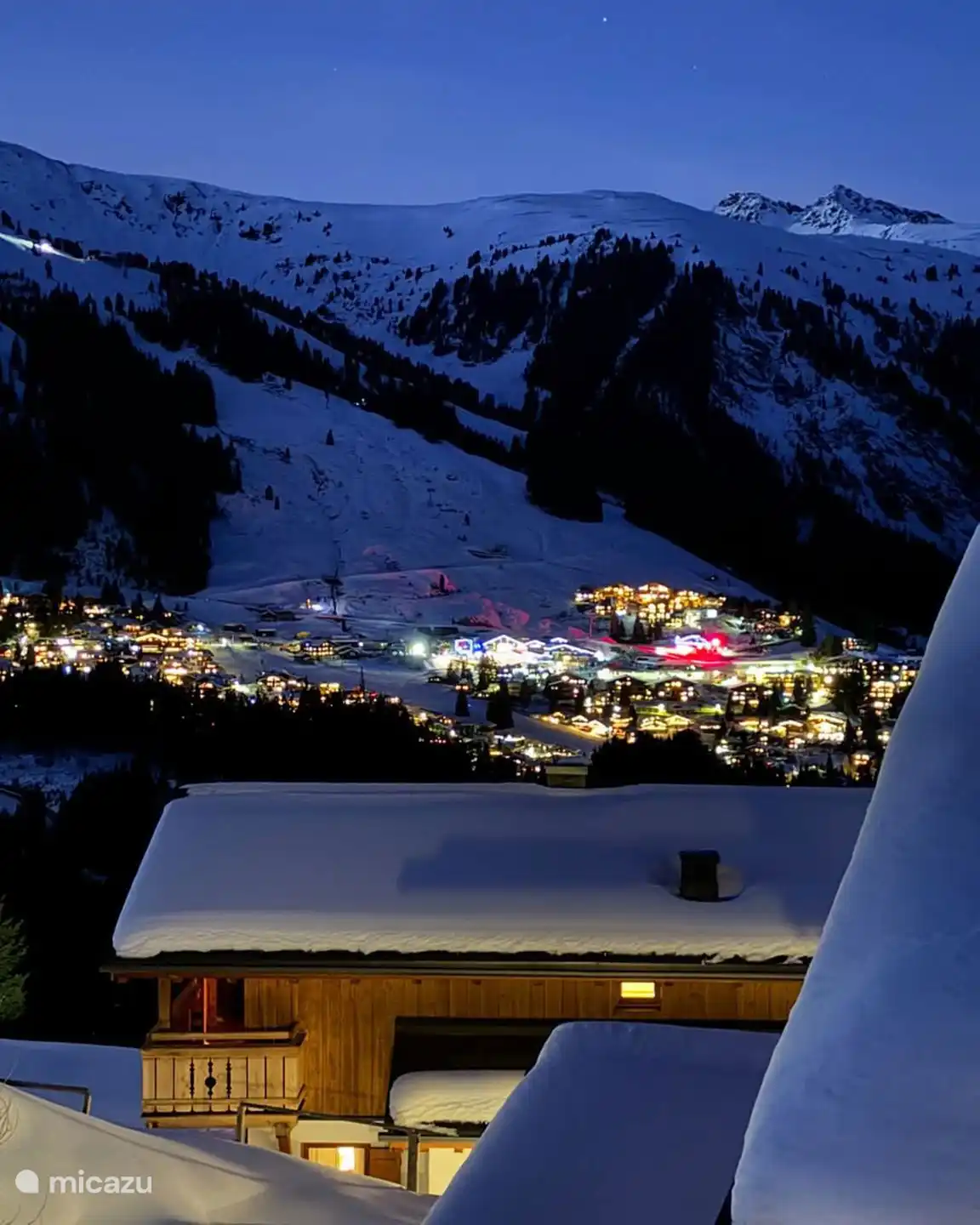 Zicht op Haus Gerlinde en Königsleiten op de achtergrond 