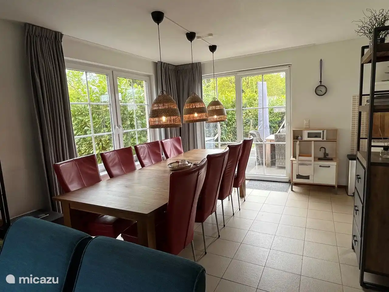 Spacious dining area