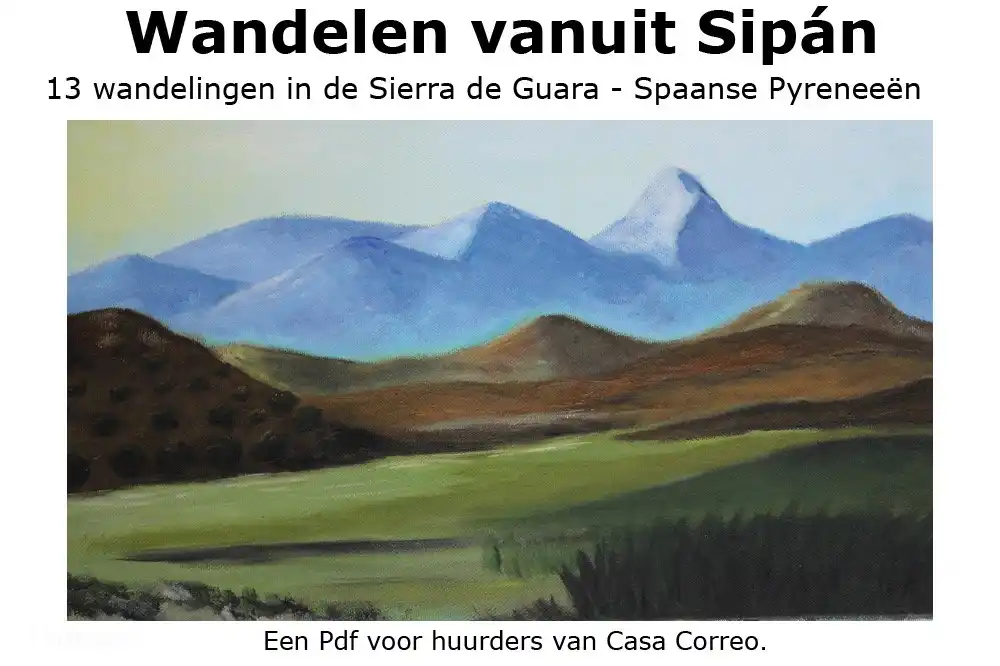 Nos clients reçoivent un Pdf avec 13 itinéraires de randonnée depuis Sipán.