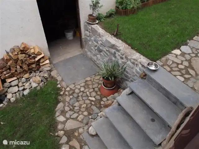 Alpentraum, apartamento Almhof en Austria, Carintia, Kaning (Radenthein) - apartamento Escaleras al jardín.