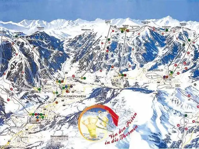 Alpentraum, apartamento Almhof en Austria, Carintia, Kaning (Radenthein) - apartamento La zona de esquí en Bad kleinkirchheim y St.Oswald.