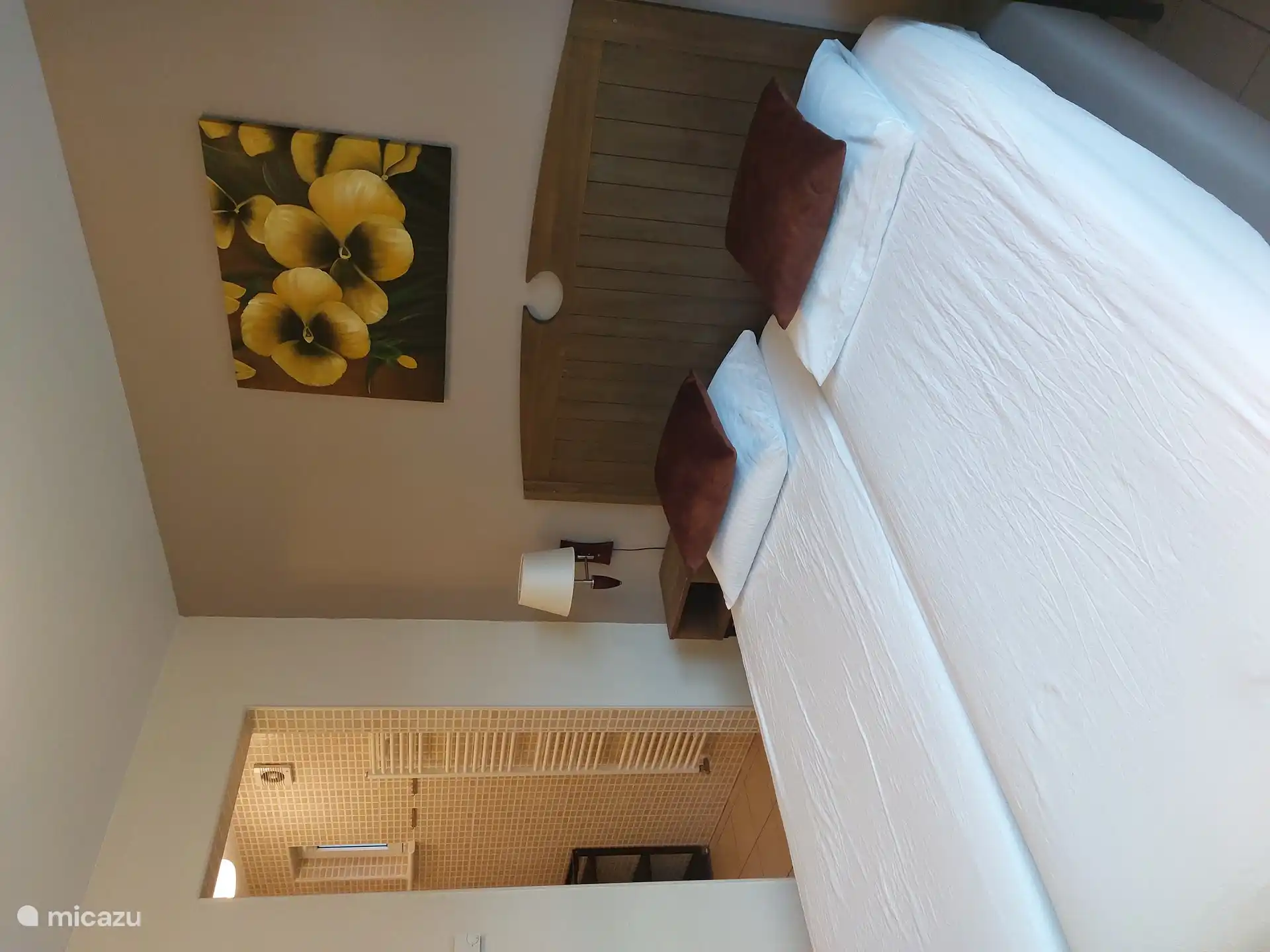 Bedroom on the ground floor with adjoining bathroom