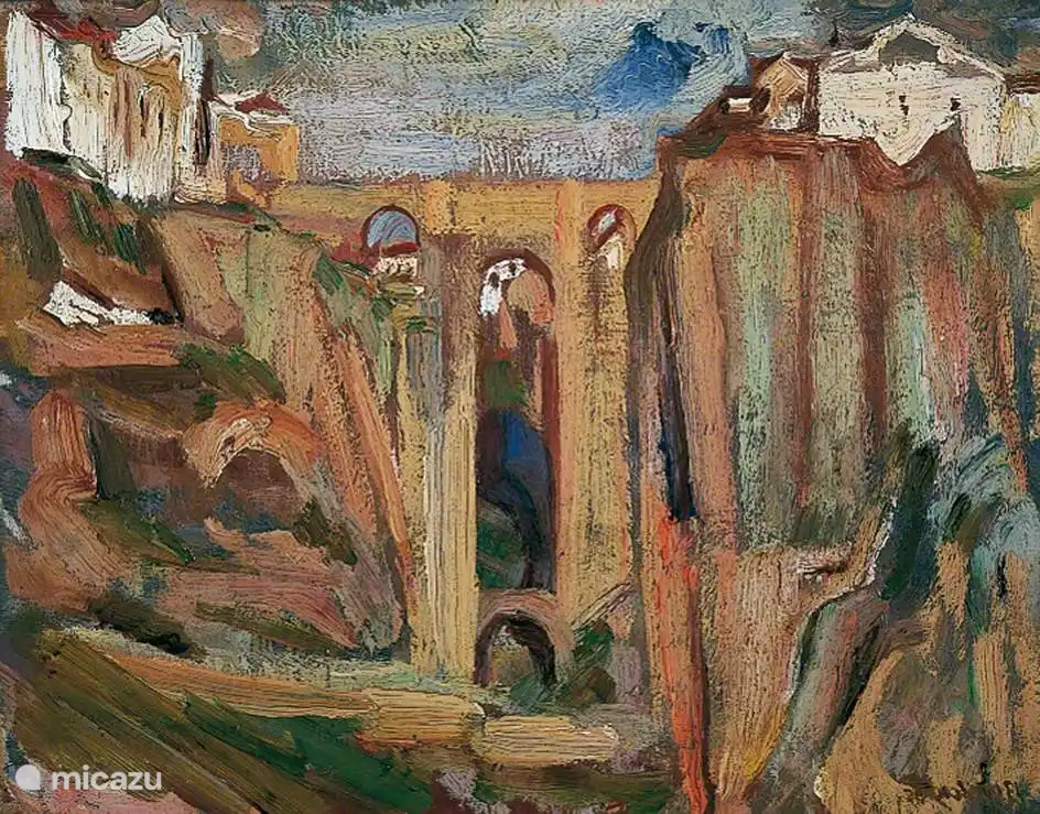 De nombreux artistes ont été inspirés par la beauté écrasante de Ronda. Il s'agit d'une peinture des années 1950 de l'artiste britannique David Bomberg.