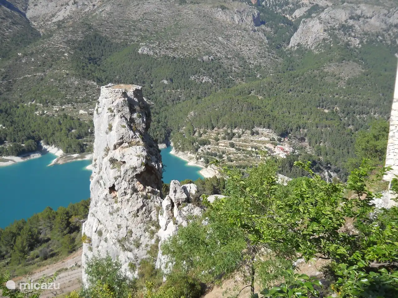 Een van de prachtige vergezichten bij Guadelest