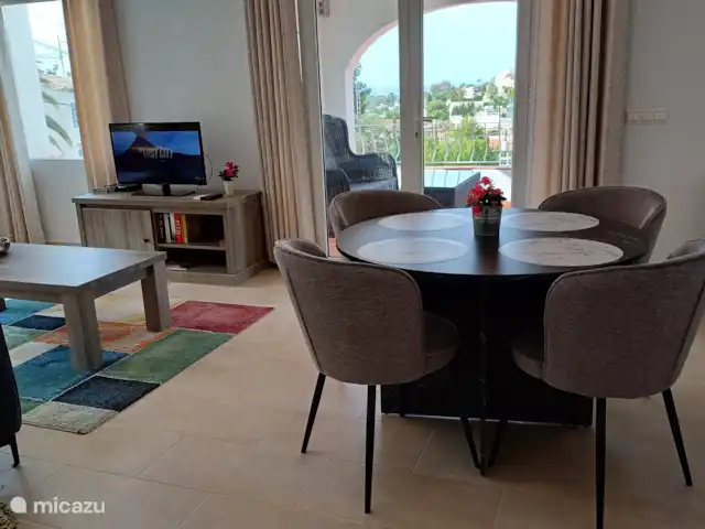 Retour au début! Villa Perla del Mar 2 à 8 p | Espagne, Costa Blanca, Benissa - villa Salon avec coin repas à l’étage