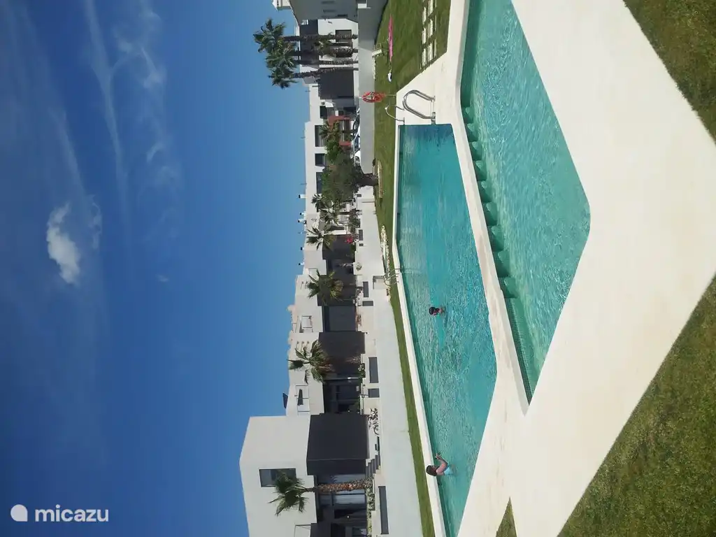 Der Pool ist mit ± 20 anderen Familien geteilt. Dies macht es auch ruhig, aber es ist immer noch der Geselligkeit zu sprechen. Es gibt sowohl ein Erwachsener (tief) als Kinderbereich. Es gibt eine große Liegewiese zum Sonnenbaden.