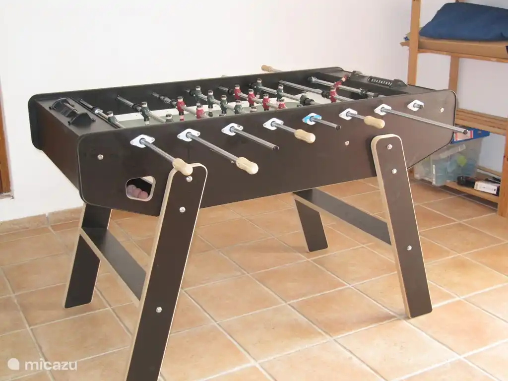 league football table in the playroom