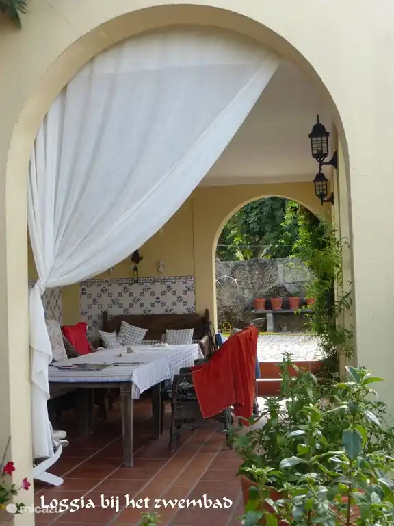 A glimpse of the loggia