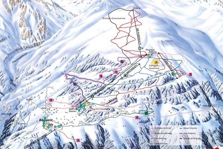 Ski slopes in Bellwald