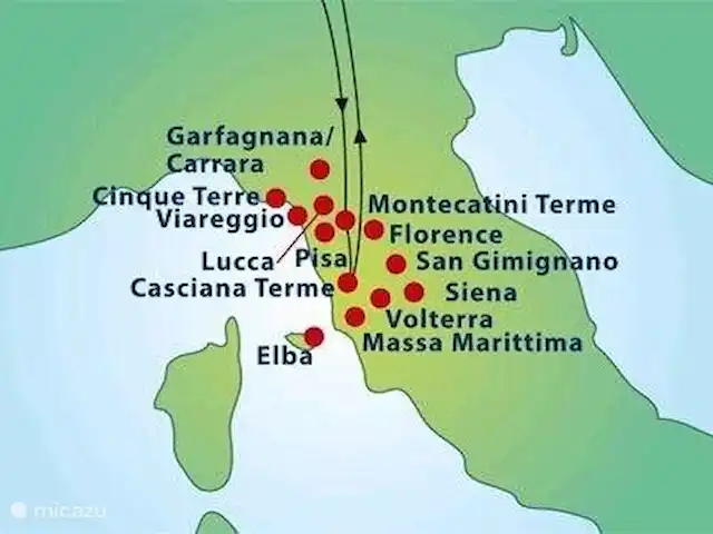 Casa-Toscana huren in Italië, Toscane, Marina Di Massa - appartement Ligging Marina di Massa