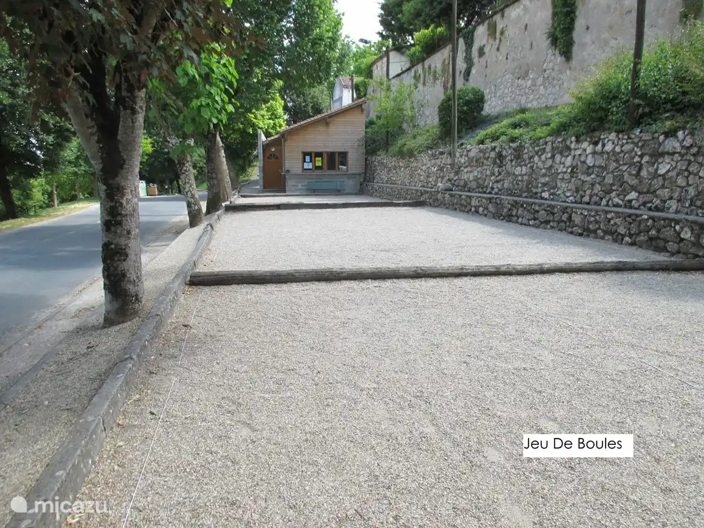 In the same street as the house is a bowling alley