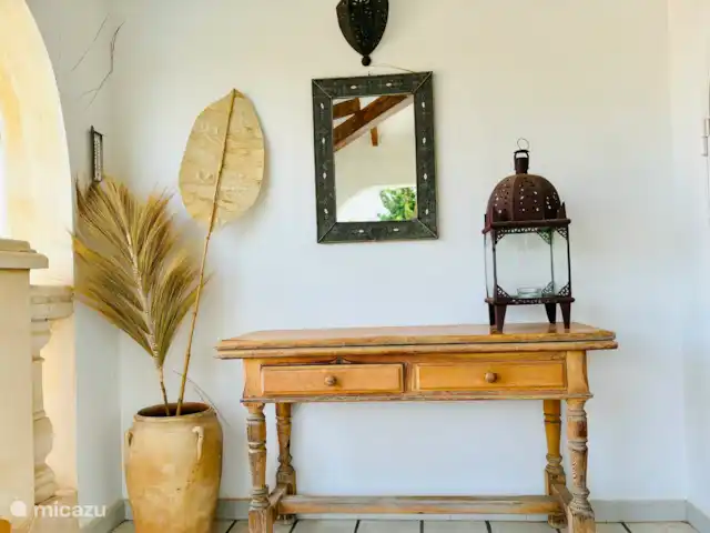 Location de Vacances Espagne, Costa Blanca, Moraira, villa - Casa Lucia Coin sur la véranda. Belle brise rafraîchissante avec des journées chaudes.