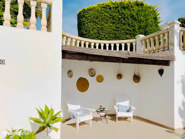 Location de Vacances Espagne, Costa Blanca, Moraira, villa - Casa Lucia Zitje bij het zwembad