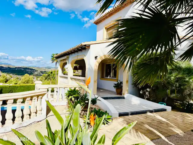 Location de Vacances Espagne, Costa Blanca, Moraira, villa - Casa Lucia Une vue depuis le jardin. La vue est fascinante à chaque fois