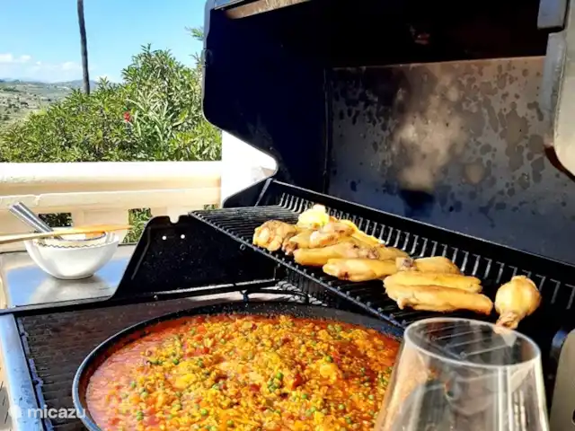 Location de Vacances Espagne, Costa Blanca, Moraira, villa - Casa Lucia Notre gril à gaz Broil King