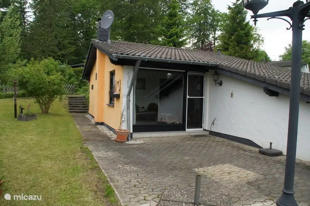 Und hinteren Terrasse