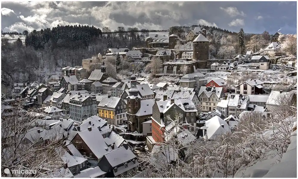 Monschau im Winter.