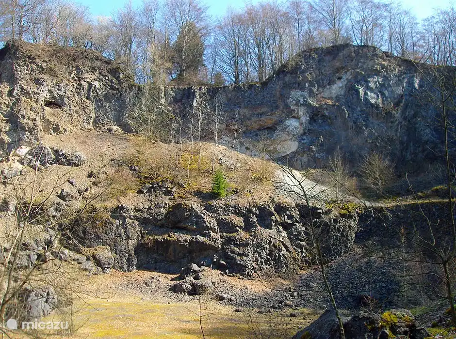 Nach Fossilien in der alten Steinbrüche, Vulkane usw.