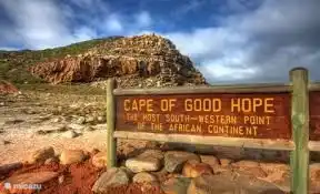 Cape Point, Cape of Good Hope at the southernmost tip of South Africa. You must have seen this too!