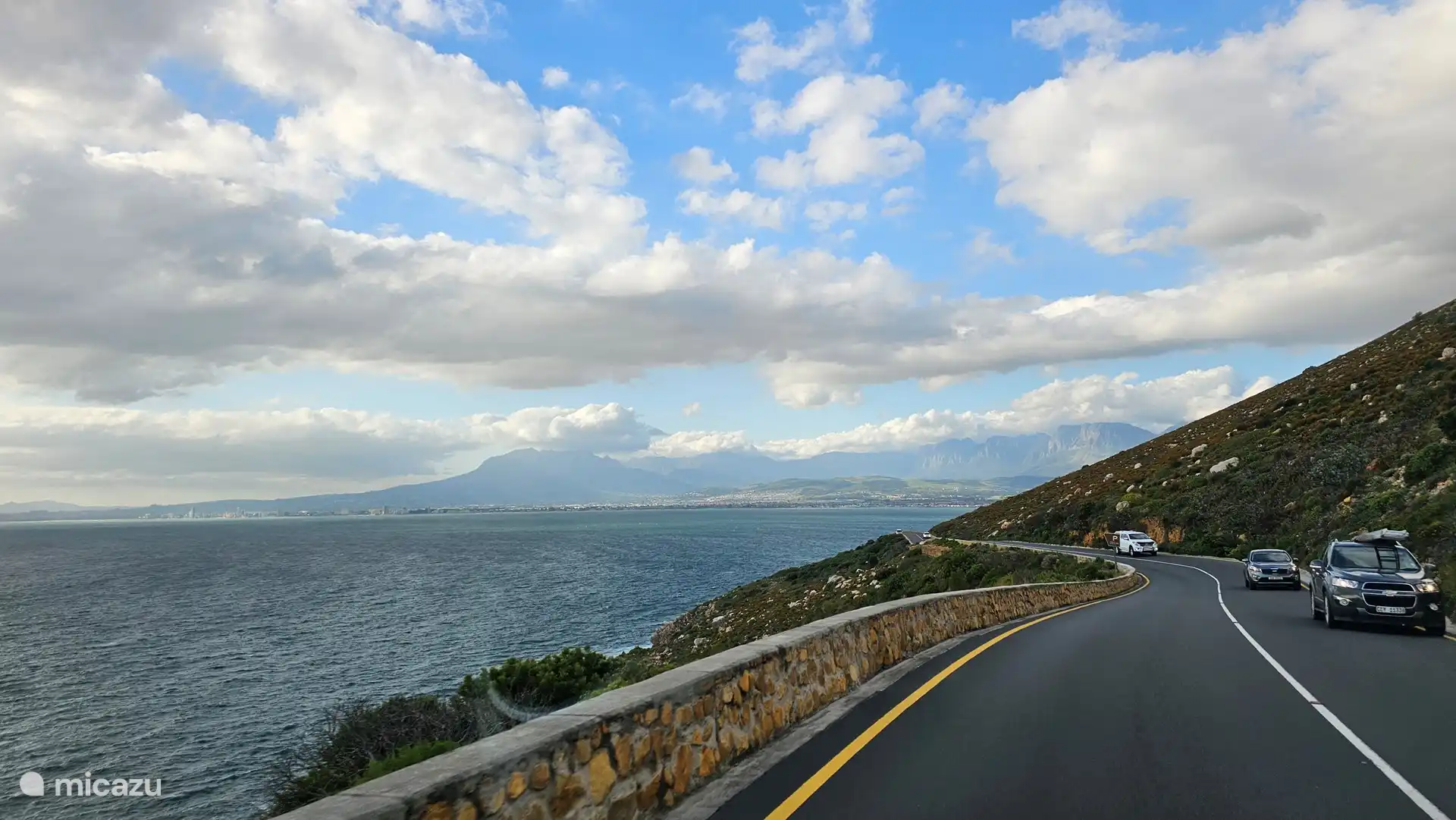From Gordon's Bay you drive along the coast to Hermanus, the Whale route, a breathtaking trip!