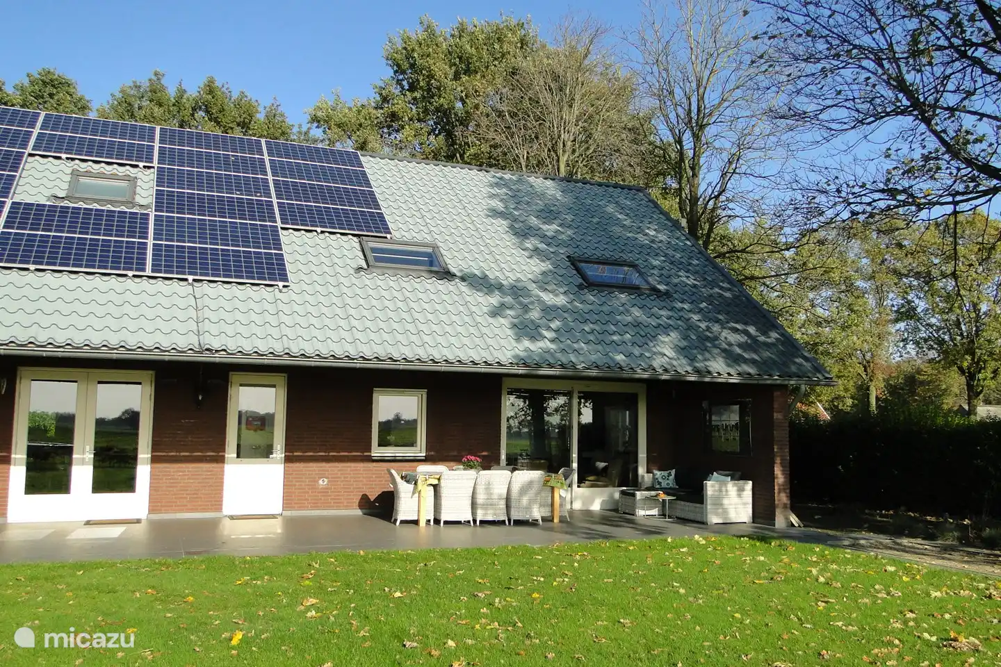 Rückseite des Ferienhauses