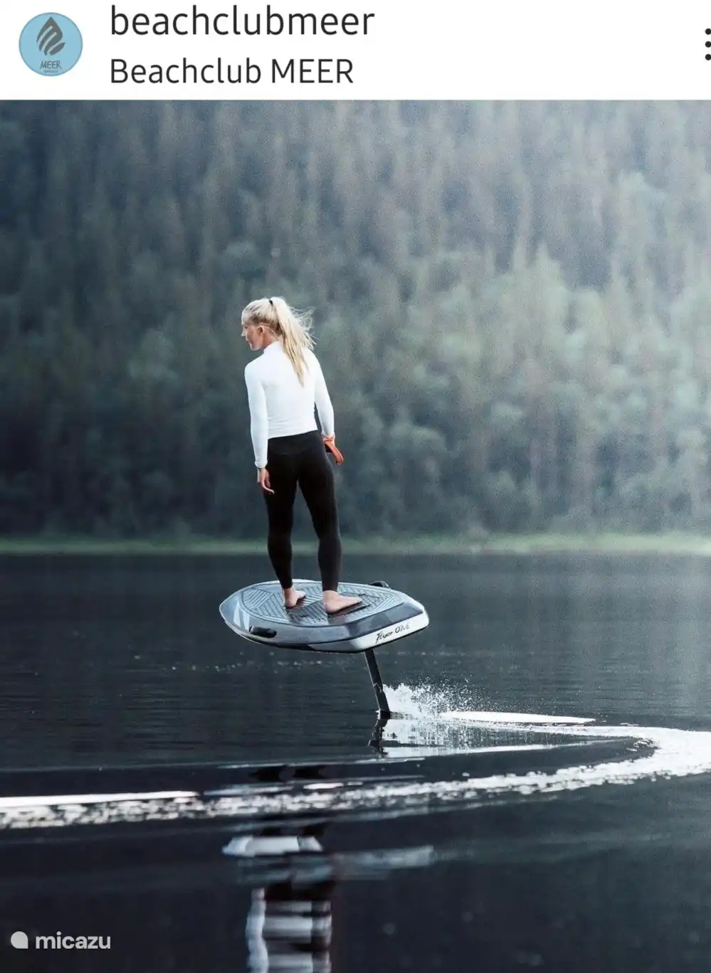Trauen Sie sich? Sie können dieses elektrisch schwimmende Surfbrett regelmäßig auf dem Hilgelo schwimmen sehen! Nehmen Sie einfach eine Lektion und dann sollte es funktionieren?? 