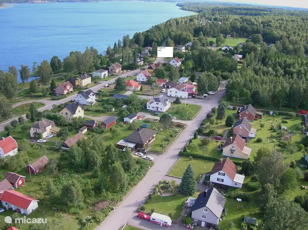 La maison du village de Vegby. C'est la maison blanche en bas à droite de la zone de texte.