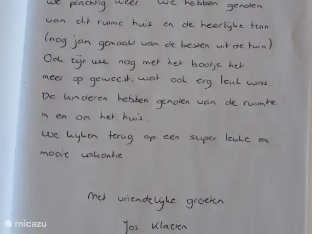 La casa Blanca en Suecia, Västergötland, Vegby - casa vacacional Mensaje en el libro de visitas de nuestros huéspedes.
