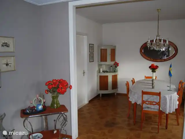 La casa Blanca en Suecia, Västergötland, Vegby - casa vacacional Comedor